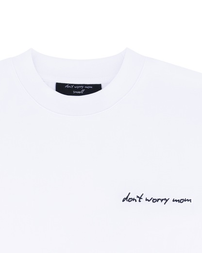 White Oversized T - Side Logo